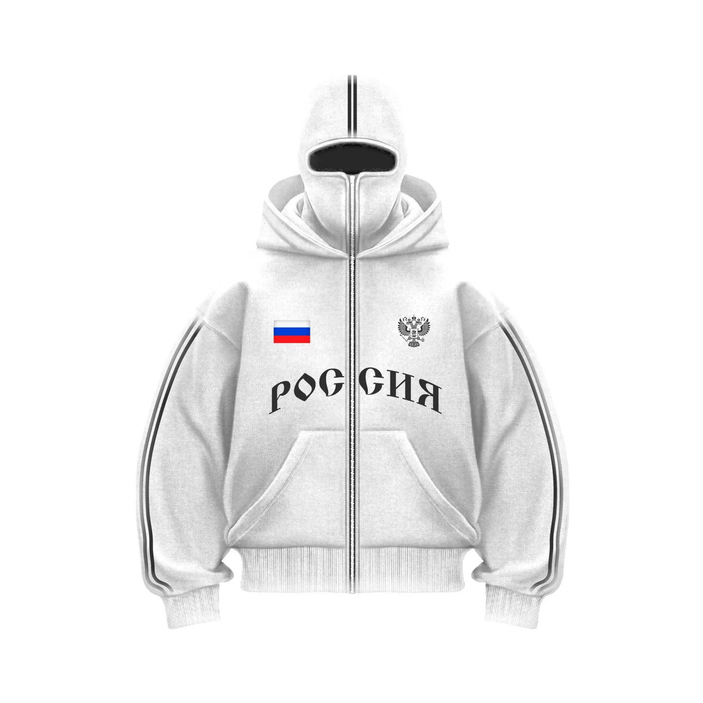 Россия Zip-Mask Hoodie