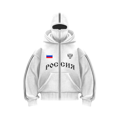 Россия Zip-Mask Hoodie