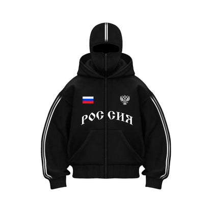 Россия Zip-Mask Hoodie