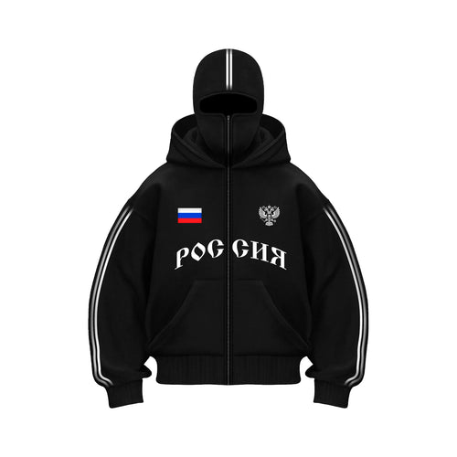 Россия Zip-Mask Hoodie