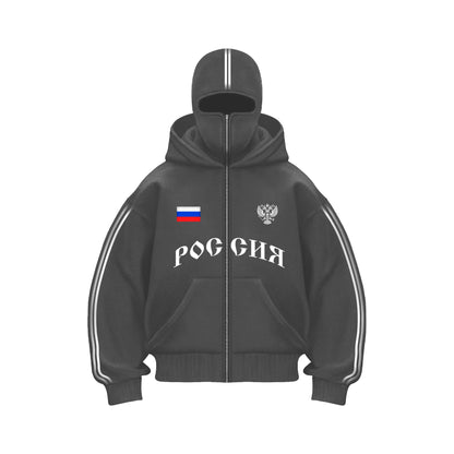 Россия Zip-Mask Hoodie