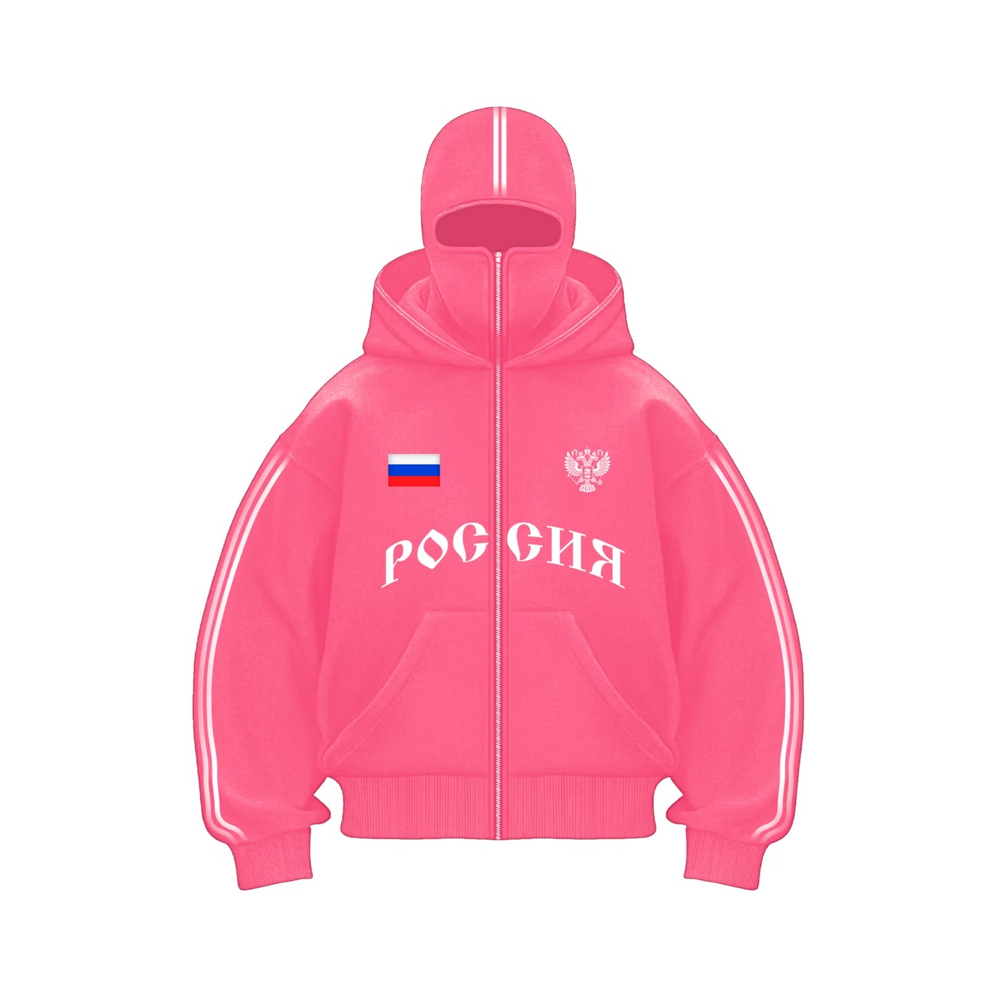 Россия Zip-Mask Hoodie