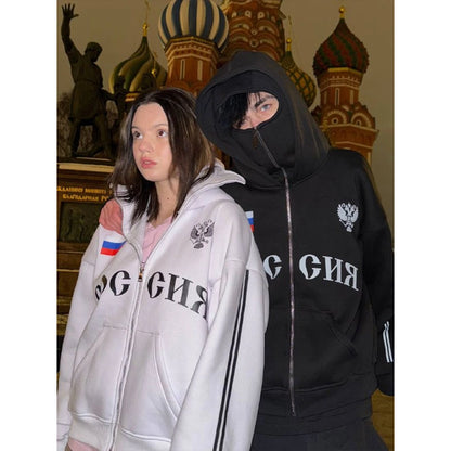 Россия Zip-Mask Hoodie