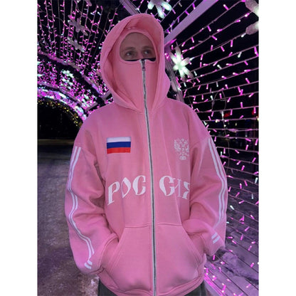 Россия Zip-Mask Hoodie
