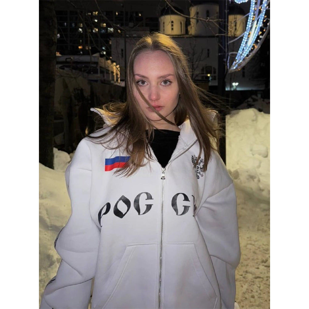 Россия Zip-Mask Hoodie