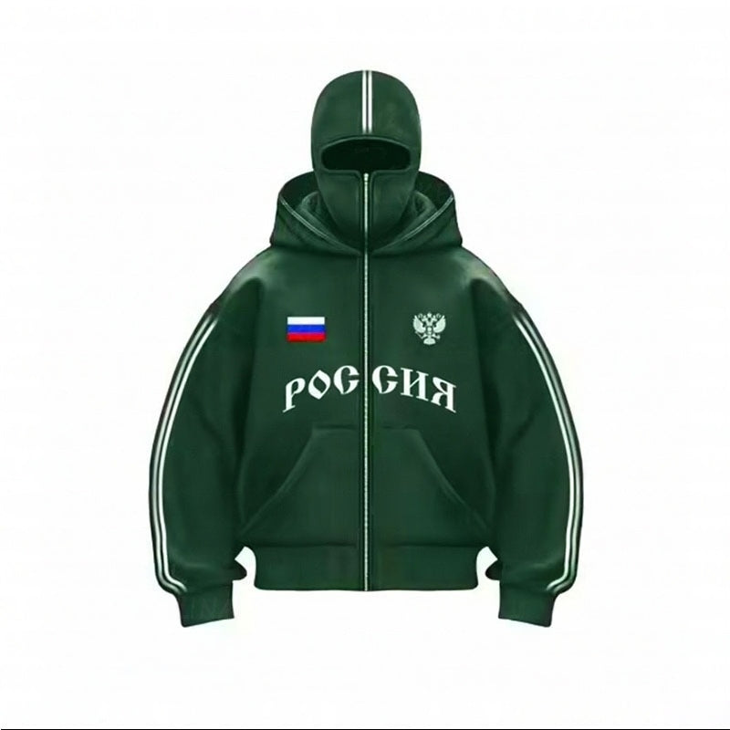 Россия Zip-Mask Hoodie