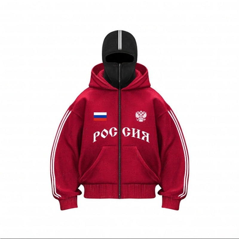 Россия Zip-Mask Hoodie