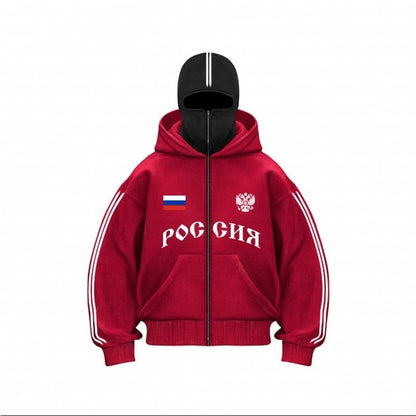Россия Zip-Mask Hoodie